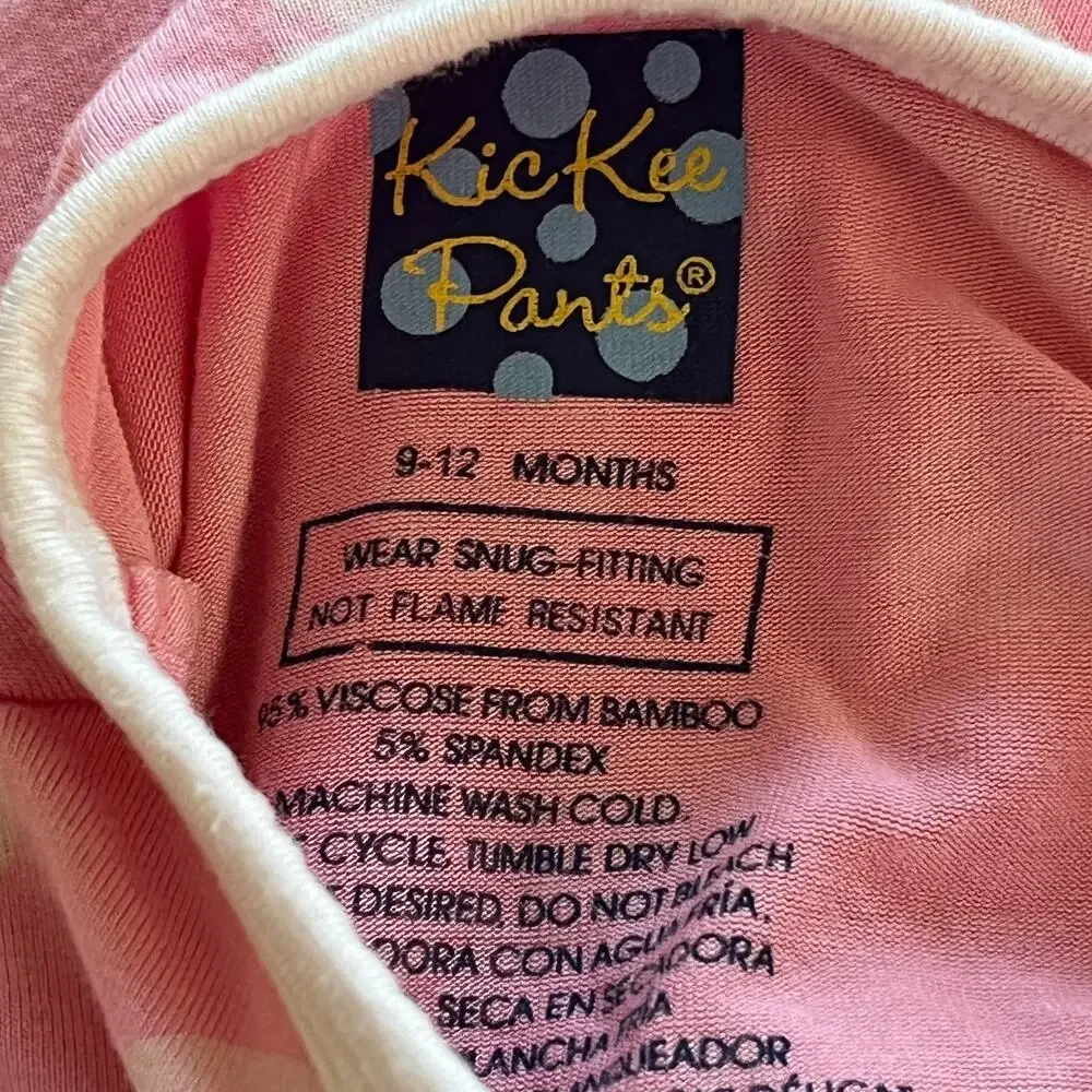 KicKee Pants Lotus Sand Dollar Muffin Ruffle Coverall w/Zipper Pink 9-12 mo
